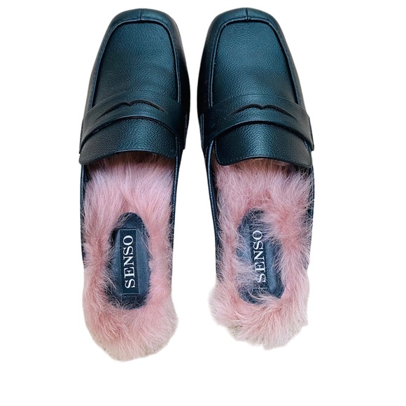 SENSO Shoes - Senso | Shearling & Leather Slip-on Loafers